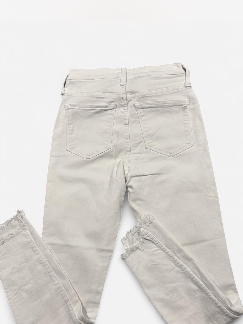 Madewell 10” High Rise Skinny Button-Fly Jeans with Frayed Hem - Picture 4 of 6